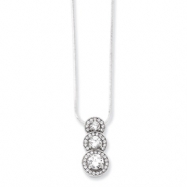 Picture of Sterling Silver & CZ Polished Necklace chain