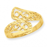Picture of 14K By-pass Lace Diamond-cut Ring