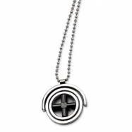 Picture of Stainless Steel Black-plated X Fancy Moveable 22in Necklace chain