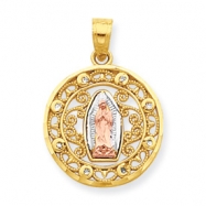 Picture of 10k Two-tone Our Lady of Guadalupe Pendant