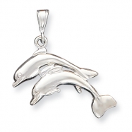 Picture of Sterling Silver Dolphins Pendant