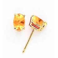 Picture of 14k 6x4mm Oval Citrine earring