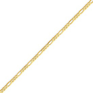 Picture of 14K Gold 2.25mm Flat Figaro Chain