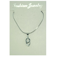 Picture of Silver-tone CZ Necklace