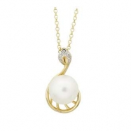 Picture of Freshwater Pearl Diamond Necklace