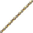 14K Two-Tone 3.75mm Fancy Byzantine-Style Bracelet
