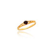 14K Gold 3mm Garnet Birthstone Baby Ring