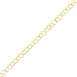 10K Gold Triple Link Charm Bracelet