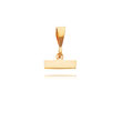 14K Gold Small Polished Top Charm