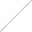 14K White Gold 1.65mm Solid Diamond-Cut Cable Chain