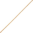 14K Gold 2.75mm Diamond-Cut Quadruple Rope Chain