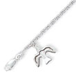 Sterling Silver Dove Charm Bracelet