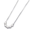 Sterling Silver Beads On 16" Snake Chain Necklace