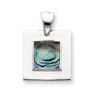 Sterling Silver Abalone Pendant Chain