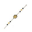 14K Gold Murano Glass Bead & Onyx Bracelet
