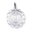 Sterling Silver A Bouquet To Mother Disc Charm