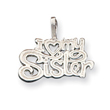 Sterling Silver I heart my Sister Pendant