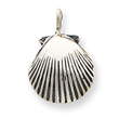 Sterling Silver Antiqued Sea Shell Pendant