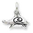 Sterling Silver Antiqued Snail Charm