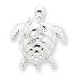 Sterling Silver Mother & Baby Turtle Pendant