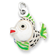 Sterling Silver Enameled Charm
