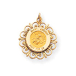 14k Gold Saint Anthony Medal Charm