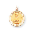 14K Gold Saint Elizabeth Seton Medal Pendant
