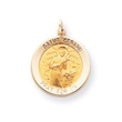 14K Gold Saint Gerard Medal Pendant
