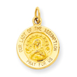 14K Gold  Our Lady Of The Assumption Medal Charm