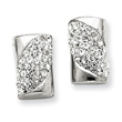 Sterling Silver With Swarovski Crystal Post Earrings