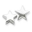 Sterling Silver Polished Star Earrings