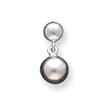 Sterling Silver 8mm Dangle Ball Earrings