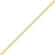 14K Gold 2.2mm Diamond Cut Cable Chain