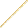 14K Gold 5.25mm Concave Anchor Bracelet