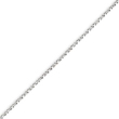14K White Gold 1.2mm Twisted Box Chain
