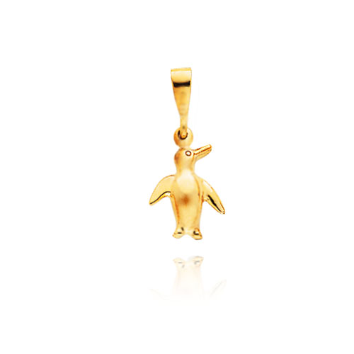 Picture of 14K Yellow Gold Small 3D Penguin Charm