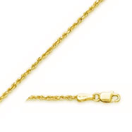 Picture of 10K 1.5mm Diamond Cut Rope Bracelet