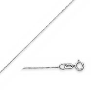 Picture of 10K White Gold 0.5mm Box Chain