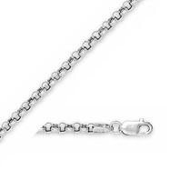 Picture of 14K White Gold 2.75mm Hollow Rolo Chain