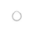 14K White Gold 1.25x10mm Wire Hoops