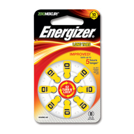 Picture of One pk of 8 cells Type 13 Energizer Hearing Aid Batteries