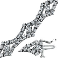 Picture of 14K White Gold  Diamond Fancy Bracelet
