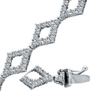 Picture of 14K White Gold 2.52ct Diamond Fancy Bracelet,