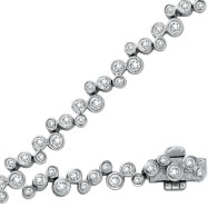 Picture of 14K White Gold 2.21ct Diamond Bezel Set Bracelet