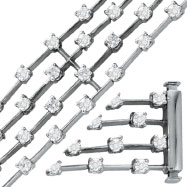 Picture of 14K White Gold Designer Diamond Bracelet