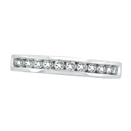 Picture of 14K White Gold Diamond Channel Set Stack Ring