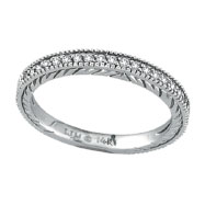 Picture of 14K White Gold .31ct Diamond Wedding Band Ring