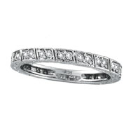 Picture of 14K White Gold .33ct Diamond Stackable Ring