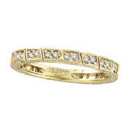 Picture of 14K Yellow Gold .33ct Diamond Stackable Eternity Band