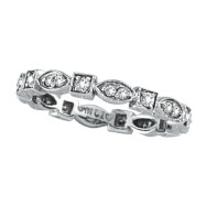 Picture of 14K White Gold .36ct Diamond Stackable Eternity Band